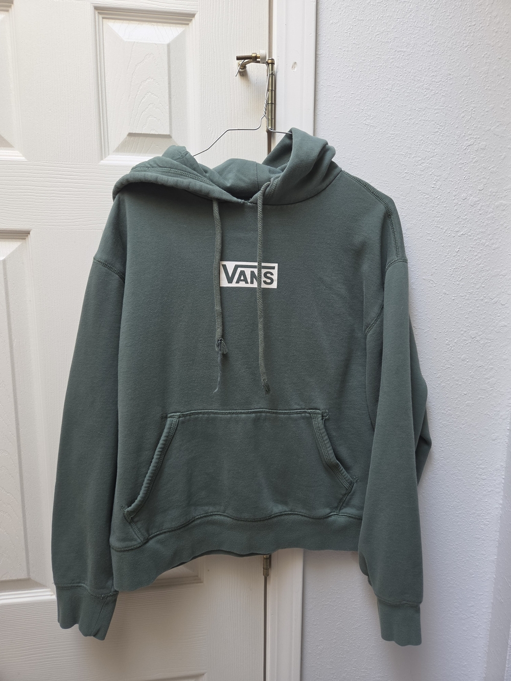 Vans Sage Green Logo Pullover Hoodie